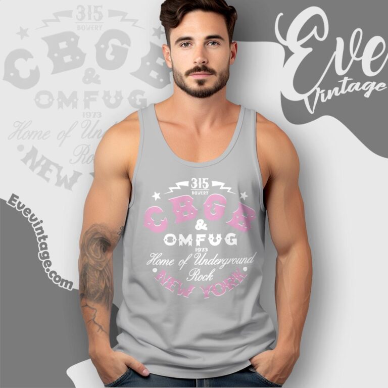 1973 Cbgb & Omfug New York Home Of Underground Rock Shirt Tank Top Racerback 1973 Cbgb & Omfug New York Home Of Underground Rock Shirt Tank Top Racerback
