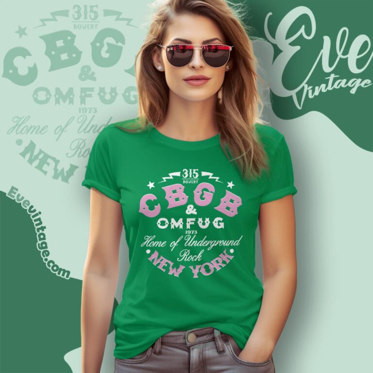 1973 Cbgb & Omfug New York Home Of Underground Rock Shirt Women T shirt 1973 Cbgb & Omfug New York Home Of Underground Rock Shirt Women T shirt