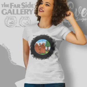 1981 the far side bears in crosshairs women t shirt