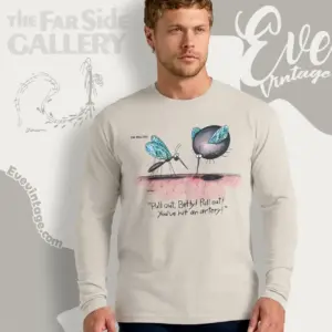 1982 The Far Side Mosquito Pull Out Betty Long Sleeve Tee