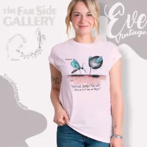 1982 The Far Side Mosquito Pull Out Betty Women T shirt