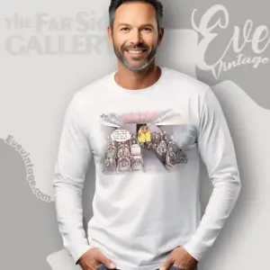 1985 Gary Larson The Far Side Shirt Airplane Weirdo Long Sleeve Tee