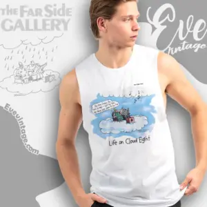 1985 The Far Side Shirt Life On Cloud Eight Tank Top Racerback
