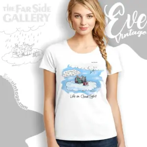 1985 The Far Side Shirt Life On Cloud Eight Women T shirt