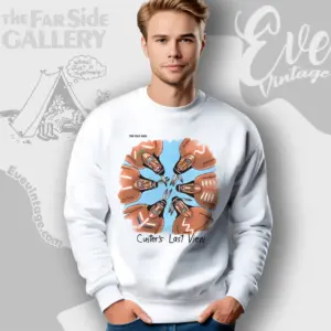 1986 Gary Larson The Far Side Shirt Custers Last View Sweatshirt