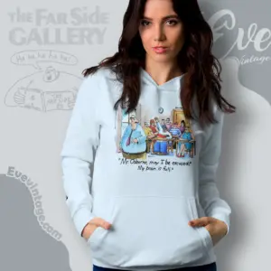 1986 The Far Side Mr Osborne My Brain Is Full Hoodie