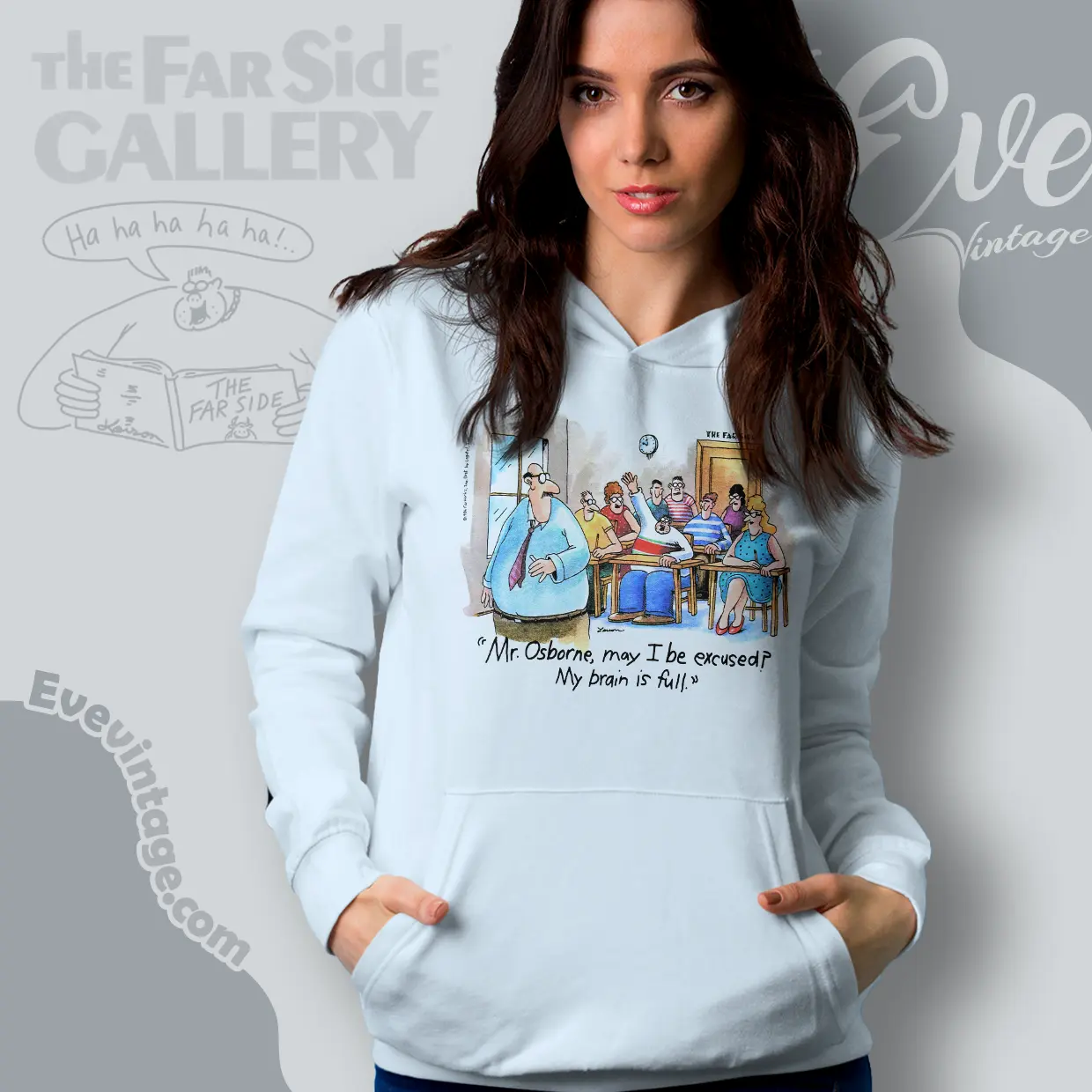 1986 The Far Side Mr Osborne My Brain Is Full Hoodie 1986 The Far Side Mr Osborne My Brain Is Full Hoodie