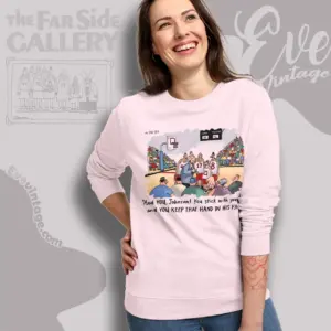 1987 The Far Side Basketball Shirt Jonhson Keep That Hand In His Face Sweatshirt
