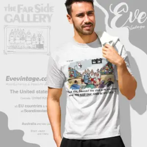 1987 The Far Side Basketball Shirt Jonhson Keep That Hand In His Face T shirt