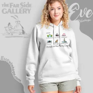 1987 the far side hey bay bee shirt animals and their mating songs hoodie