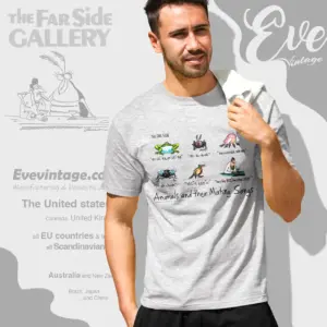 1987 the far side hey bay bee shirt animals and their mating songs t shirt