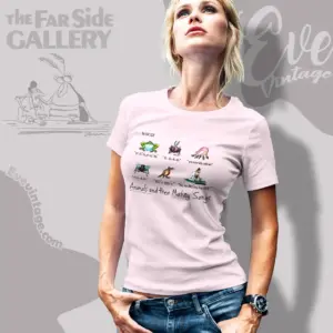 1987 the far side hey bay bee shirt animals and their mating songs women t shirt