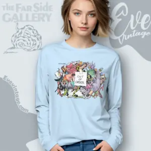 1988 Gary Larson The Far Side Shirt Out Of Order Long Sleeve Tee