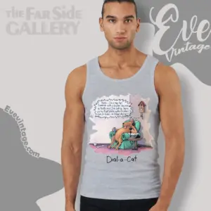 1988 The Far Side Dial A Cat Tank Top Racerback