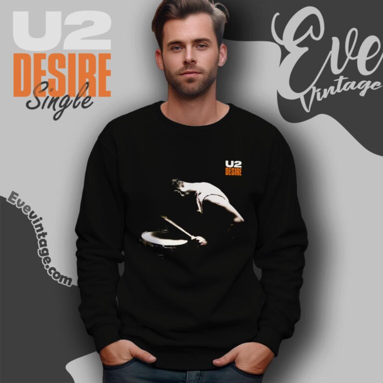 1988 U2 Desire Single Shirt Sweatshirt 1988 U2 Desire Single Shirt Sweatshirt