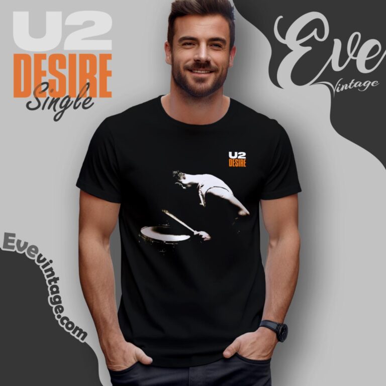 1988 U2 Desire Single Shirt T Shirt 1988 U2 Desire Single Shirt T Shirt
