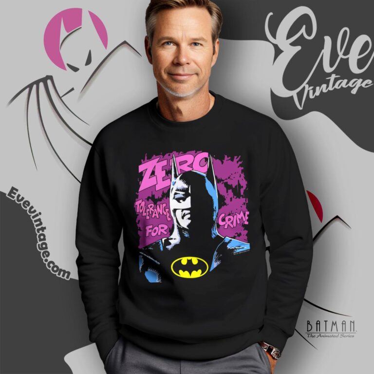 1989 Batman Shirt Zero Tolerance For Crime Sweatshirt 1989 Batman Shirt Zero Tolerance For Crime Sweatshirt