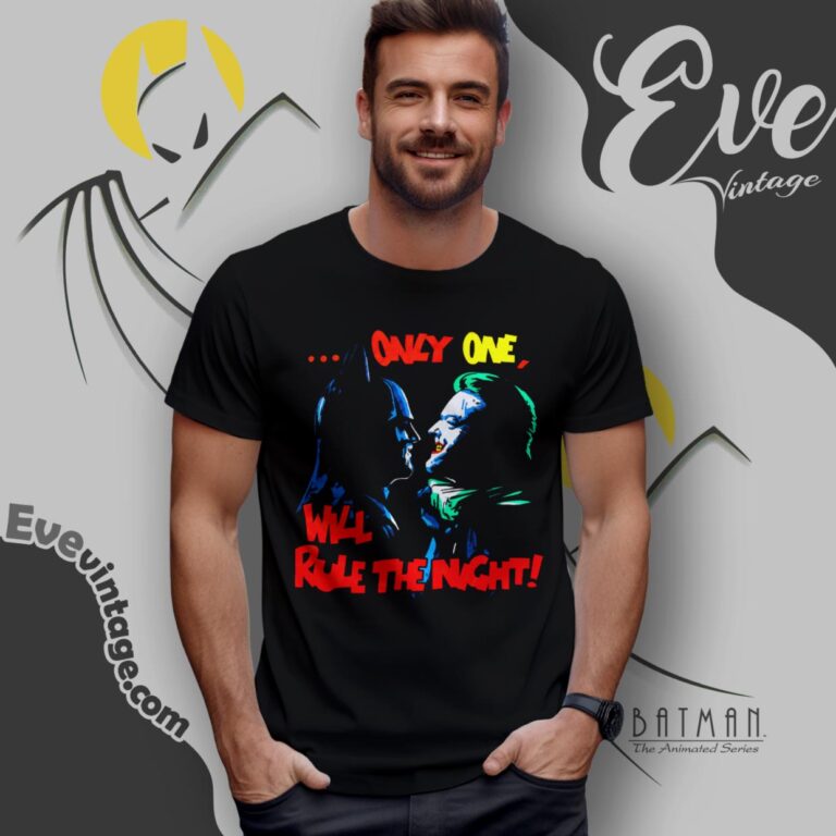 1989 Batman Vs Joker Shirt Only One Will Rule The Night T Shirt 1989 Batman Vs Joker Shirt Only One Will Rule The Night T Shirt
