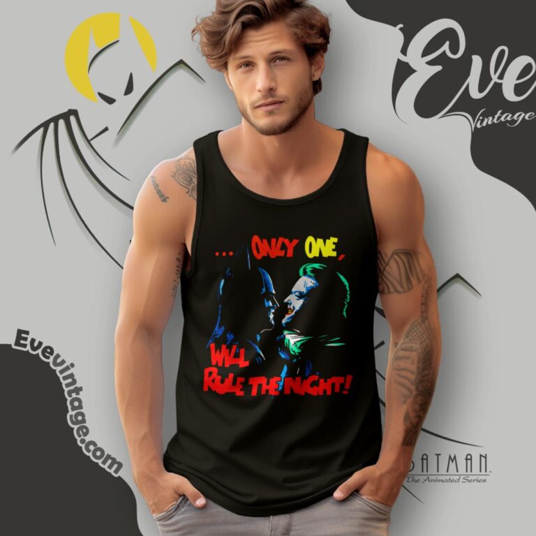 1989 Batman Vs Joker Shirt Only One Will Rule The Night Tank Top Racerback 1989 Batman Vs Joker Shirt Only One Will Rule The Night Tank Top Racerback