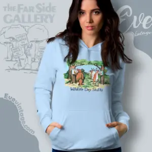 1990 The Far Side Shirt Wildlife Day Shifts Hoodie