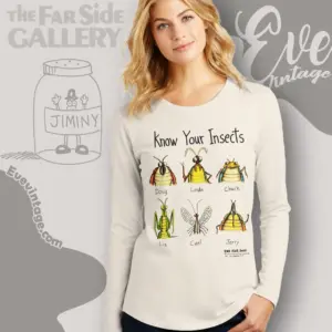 1991 The Far Side Shirt Know Your Insects Long Sleeve Tee