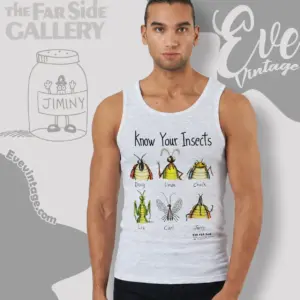 1991 The Far Side Shirt Know Your Insects Tank Top Racerback