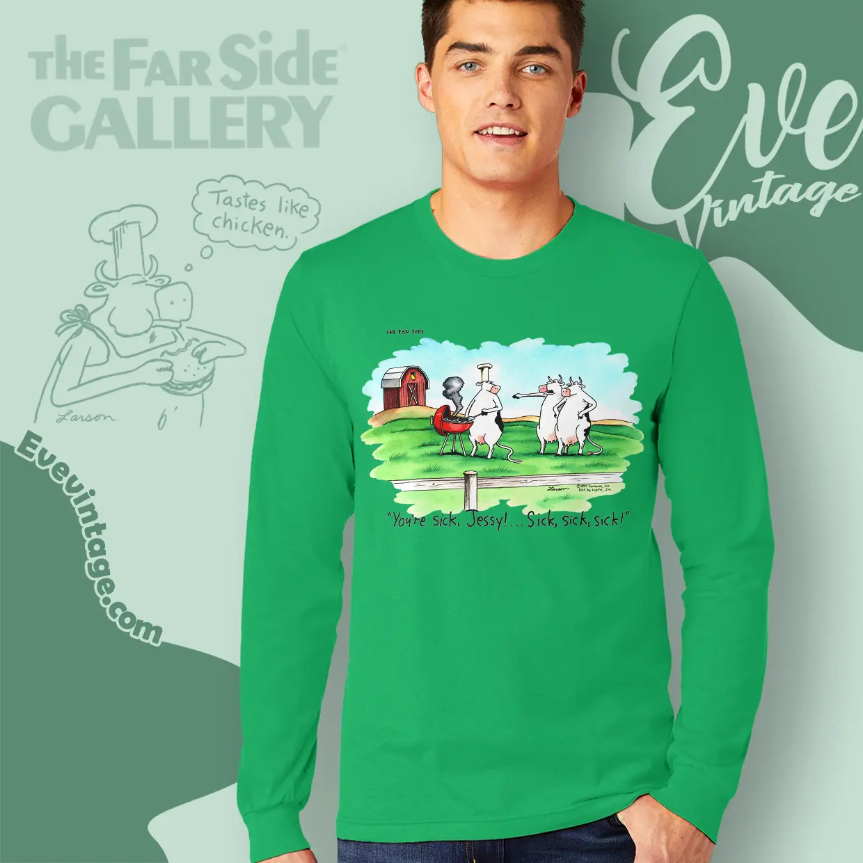 1991 The Far Side Shirt Youre Sick Jessy Long Sleeve Tee 1991 The Far Side Shirt Youre Sick Jessy Long Sleeve Tee