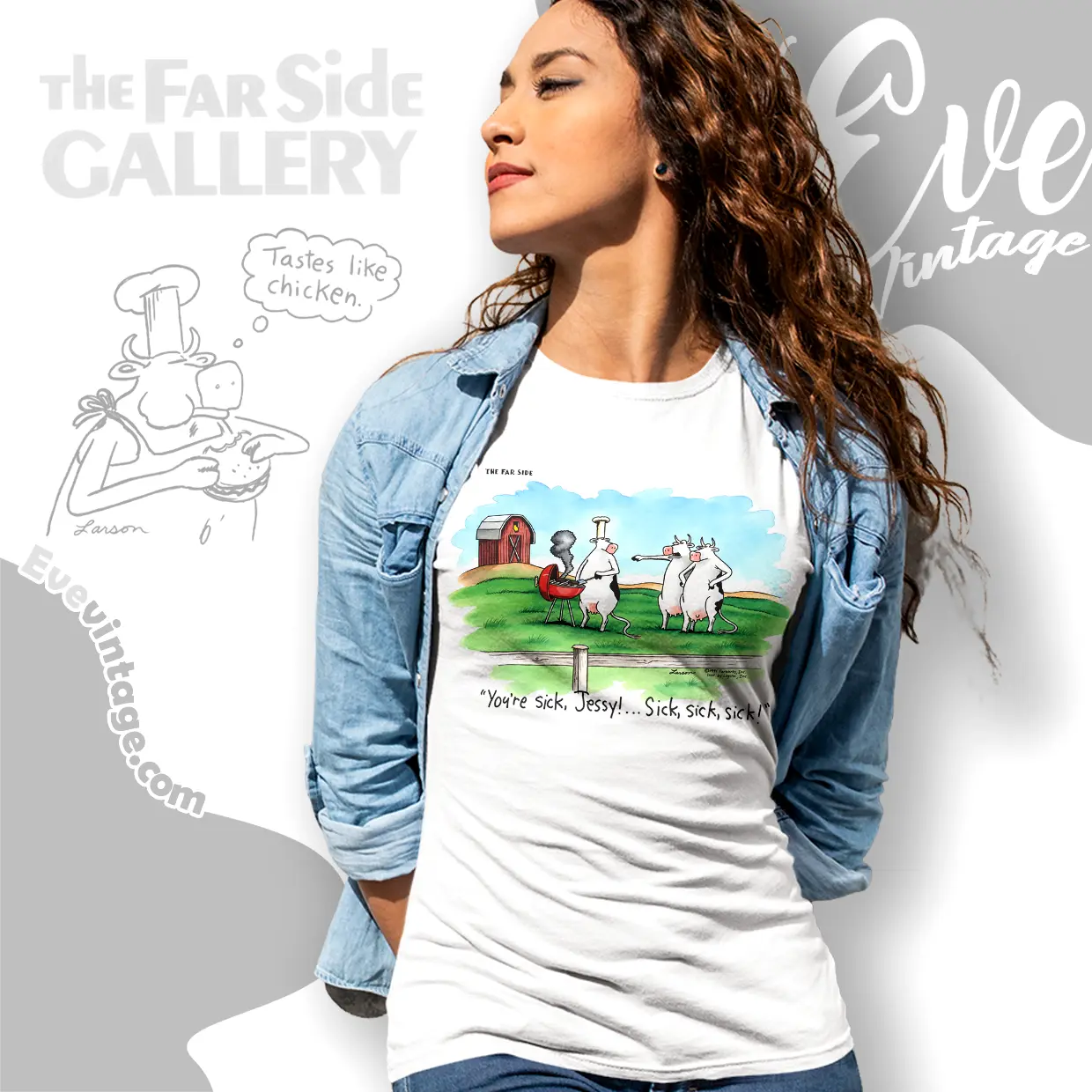 1991 The Far Side Shirt Youre Sick Jessy Women T shirt 1991 The Far Side Shirt Youre Sick Jessy Women T shirt