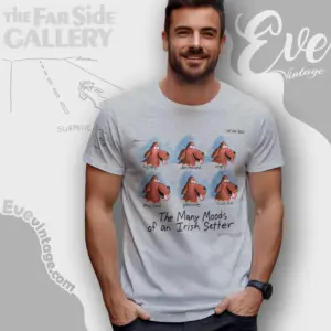 1992 The Far Side Shirt The Many Moods Of An Irish Setter T shirt