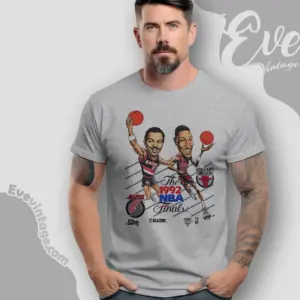 1992 nba finals shirt portland trailblazers vs chicago bulls t shirt