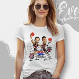 1992 nba finals shirt portland trailblazers vs chicago bulls women t shirt