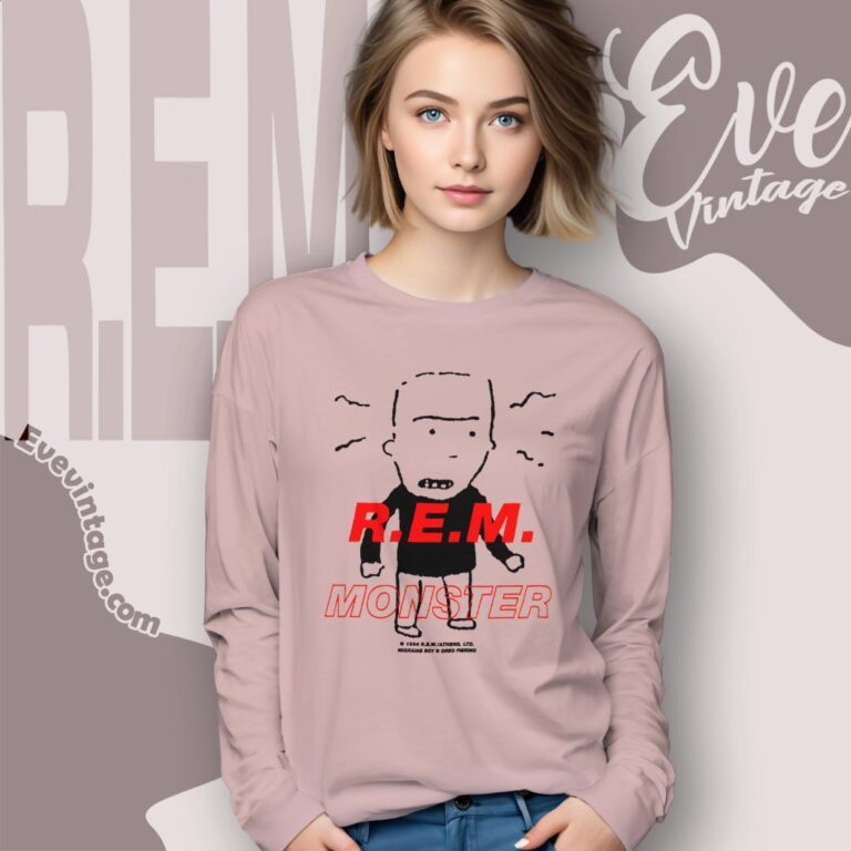 1994 Rem Monster Migraine Boy Shirt Long Sleeve Tee 1994 Rem Monster Migraine Boy Shirt Long Sleeve Tee