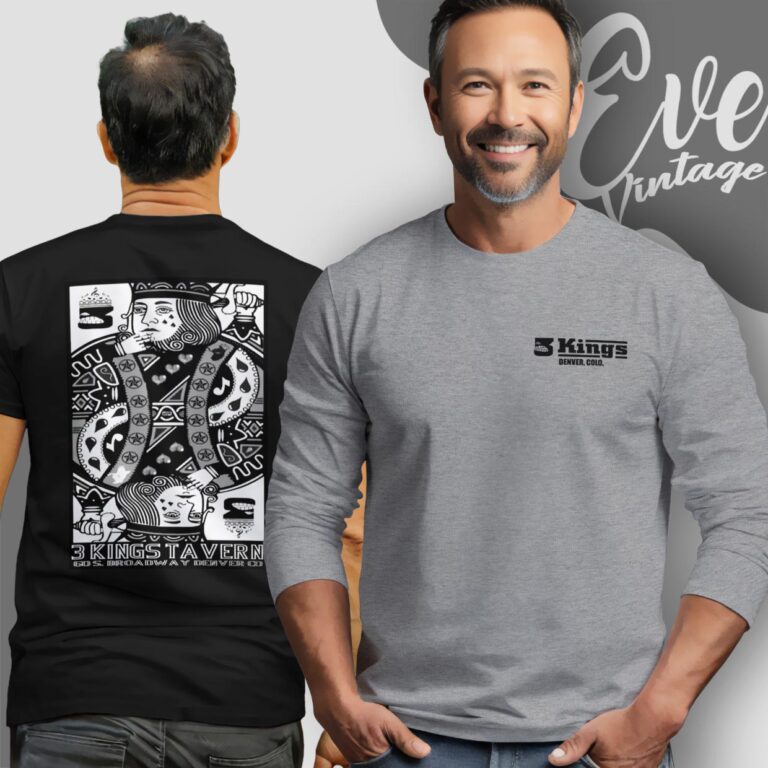3 Kings Tavern Shirt Denver Colorado Dive Bar Long Sleeve Tee 3 Kings Tavern Shirt Denver Colorado Dive Bar Long Sleeve Tee