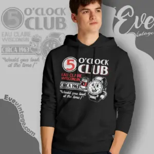 5 Oclock Bar Shirt Eau Claire Wi Dive Bar Hoodie