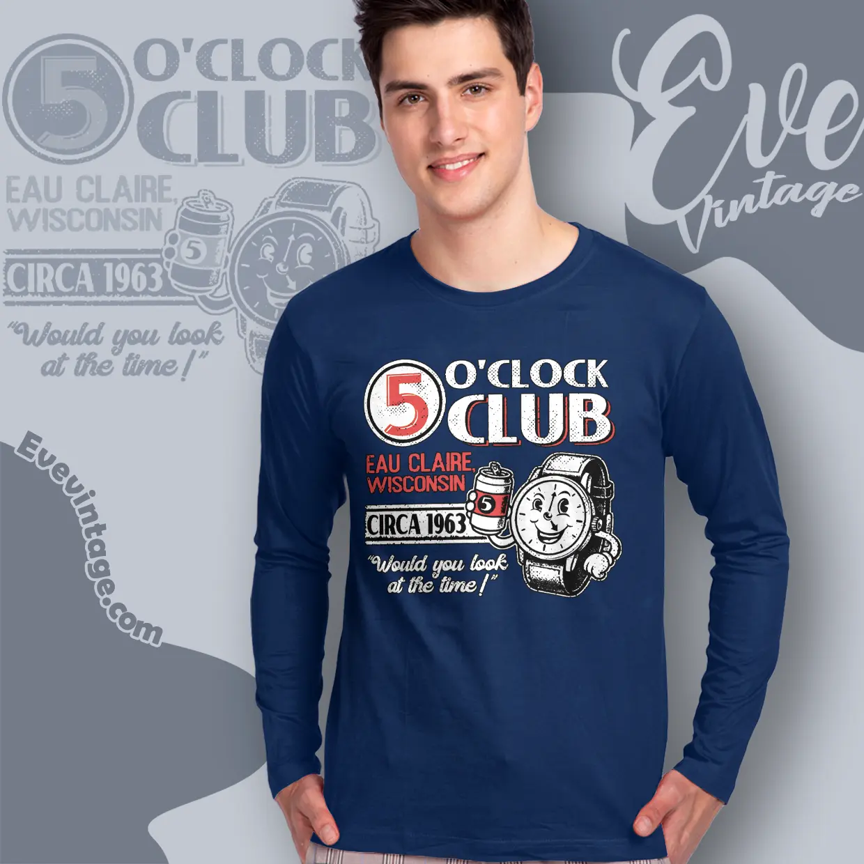 5 Oclock Bar Shirt Eau Claire Wi Dive Bar Long Sleeve Tee 5 Oclock Bar Shirt Eau Claire Wi Dive Bar Long Sleeve Tee