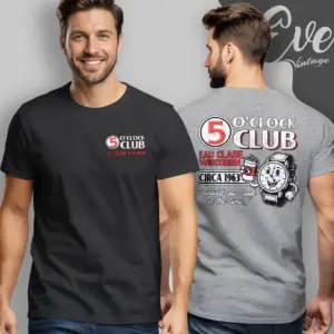 5 Oclock Bar Shirt Eau Claire Wi Dive Bar T shirt