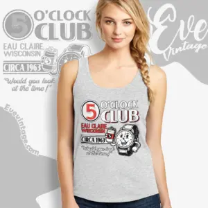5 Oclock Bar Shirt Eau Claire Wi Dive Bar Tank Top Racerback