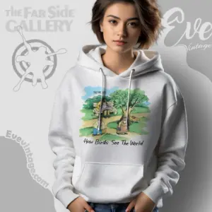80s The Far Side Shirt How Birds See The World Hoodie
