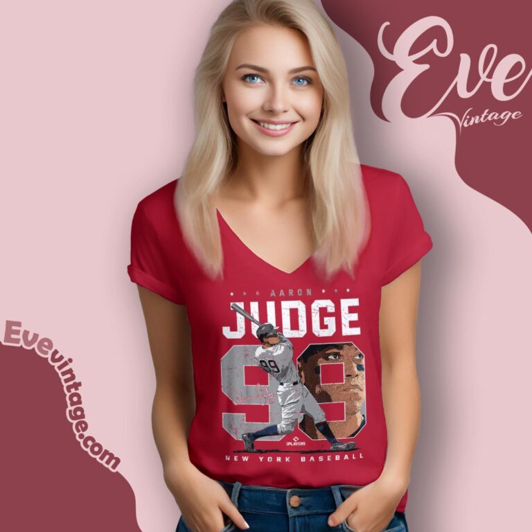 Aaron Judge Number Portrait Baj New York Yankees Mlbpa Shirt V Neck TShirt Aaron Judge Number Portrait Baj New York Yankees Mlbpa Shirt V Neck TShirt