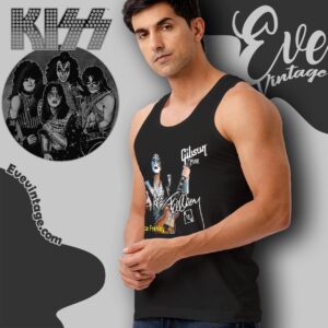 Ace Frehley Signature Shirt Kiss Spaceman Gibson Guitar Tee Tank Top Racerback