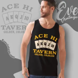 Ace Hi Tavern Shirt Golden Co Dive Bar Tank Top Racerback