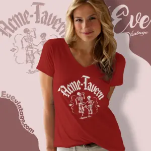 Acme Tavern Bar Shirt Tacoma Wa Dive Bar V Neck TShirt