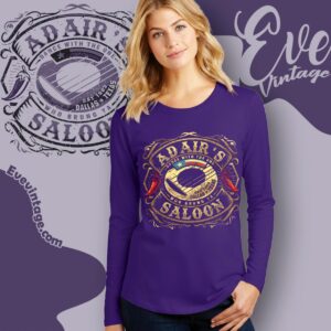 Adair's Saloon Shirt Dallas Texas Dive Bar Tee Long Sleeve Tee