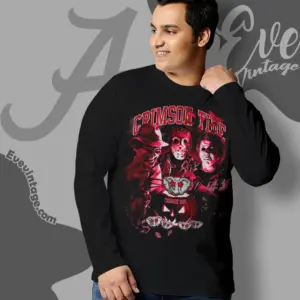 Alabama Crimson Tide Halloween Shirt Horror Team Long Sleeve Tee