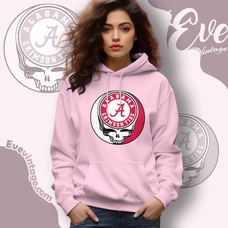 Alabama Crimson Tide Steal Your Face Stealie Shirt Hoodie Alabama Crimson Tide Steal Your Face Stealie Shirt Hoodie