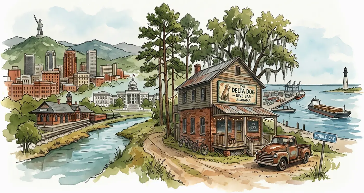 Alabama Dive Bar Tees Category Banner