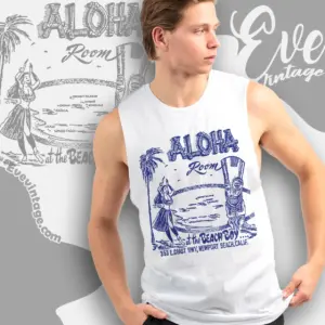 Aloha Room Shirt Newport Beach Tiki Bar Tank Top Racerback