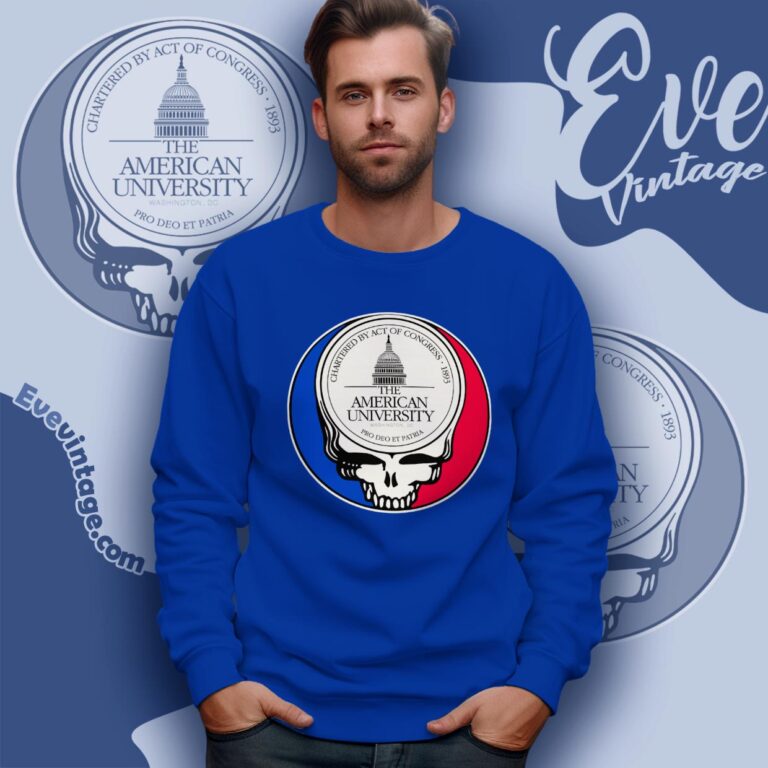 American University Steal Your Face Grateful Dead Shirt Sweatshirt American University Steal Your Face Grateful Dead Shirt Sweatshirt