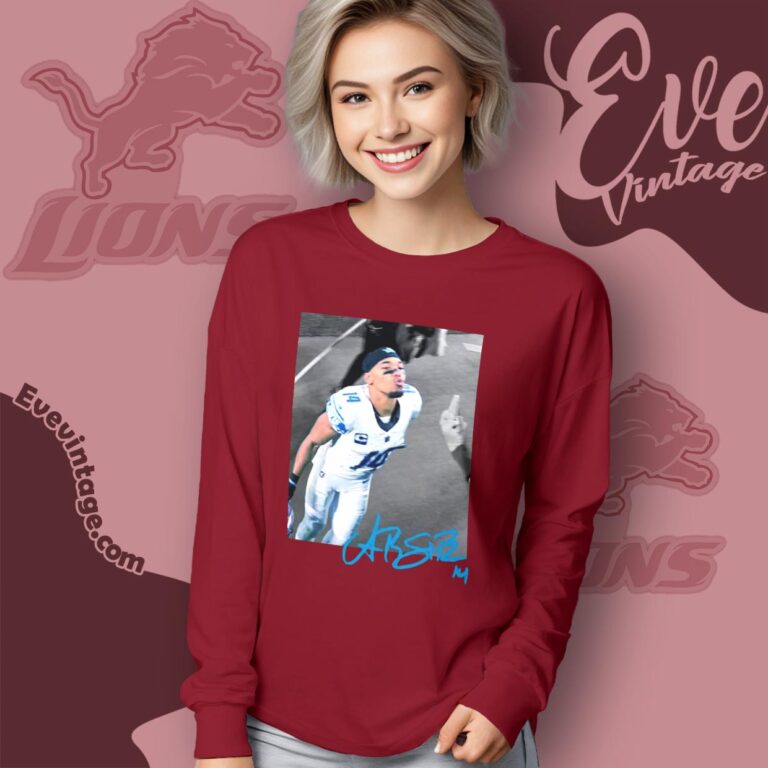 Amon Ra St Brown Gameday With Green Bay Fan Shirt Long Sleeve Tee Amon Ra St Brown Gameday With Green Bay Fan Shirt Long Sleeve Tee