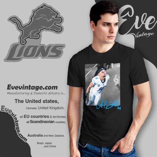 Amon Ra St Brown Gameday With Green Bay Fan Shirt